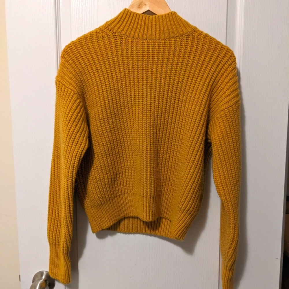 Uniqlo Yellow Low-Gauge Knit Sweater